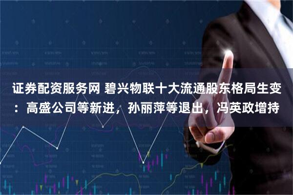 证券配资服务网 碧兴物联十大流通股东格局生变：高盛公司等新进，孙丽萍等退出，冯英政增持